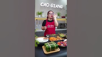 Bánh chưng gù dẻo thơm, đặc sản vùng cao #caogiang #food #cooking