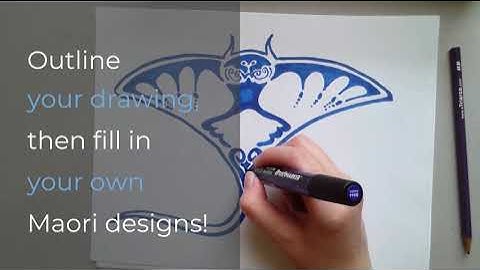 Stingray with Maori Designs