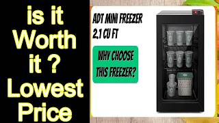 REVIEW ADT Mini Freezer 2.1 Cu Ft Features - Important Information