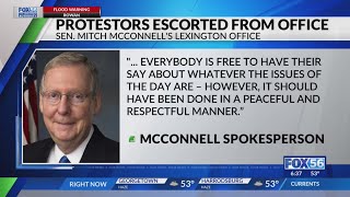 Group of 'concerned' seniors escorted out of McConnell's Lexington office