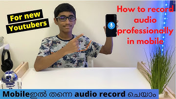 How to Record audio professionally in mobile | RecForge II | Malayalam | Tech Pool |
