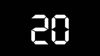 20 Seconds Countdown With Clicking Clock Sounds And Glitch Effects No Copyright Video