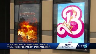 Crowds flock to Des Moines-area movie theaters for 'Barbenheimer' opening weekend