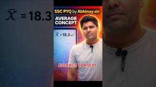 SSC PYQ by Abhinay Sir 🔥 | AVERAGE Concept Trick | SSC CGL • CHSL • MTS