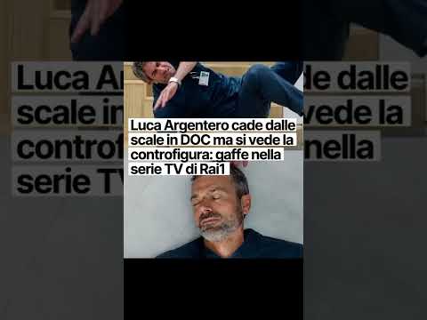 Video ndrea Fanti cade dalle scale durante una scena di Doc – Nelle tue mani, ma qualcosa non torna. Cosa