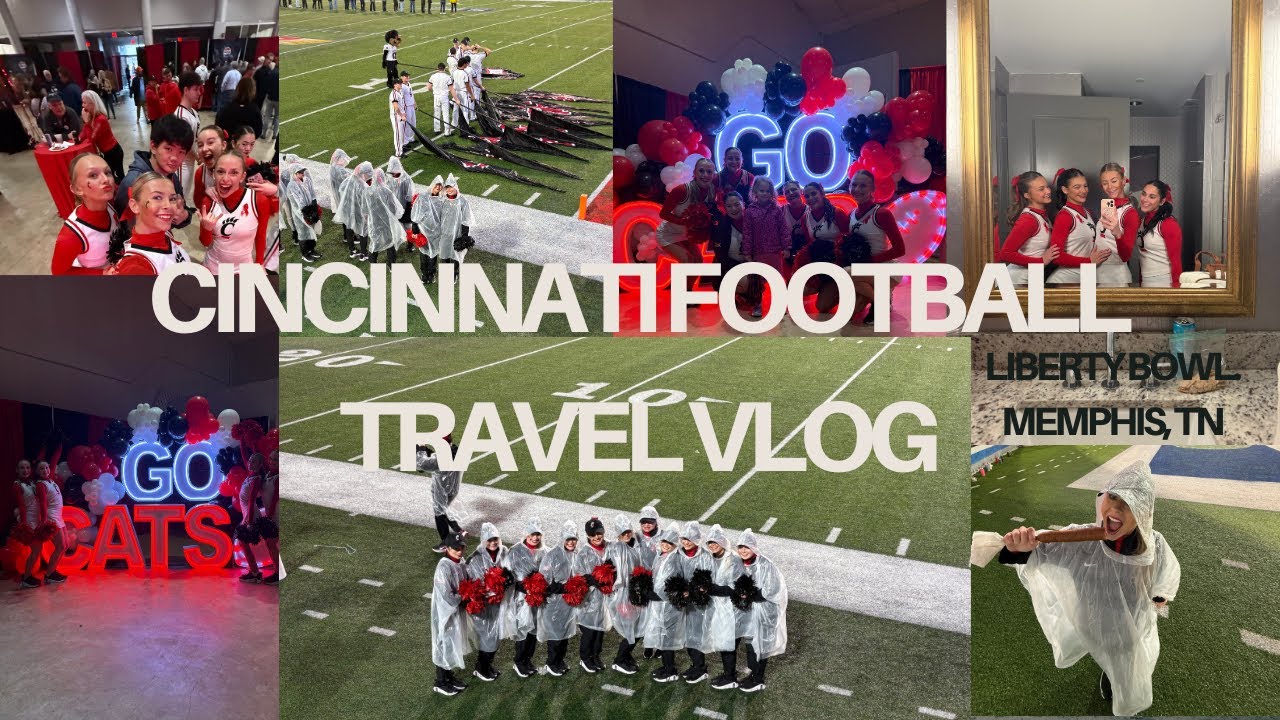 UC vs. Navy Liberty Bowl | Memphis, TN | Cheer travel vlog
