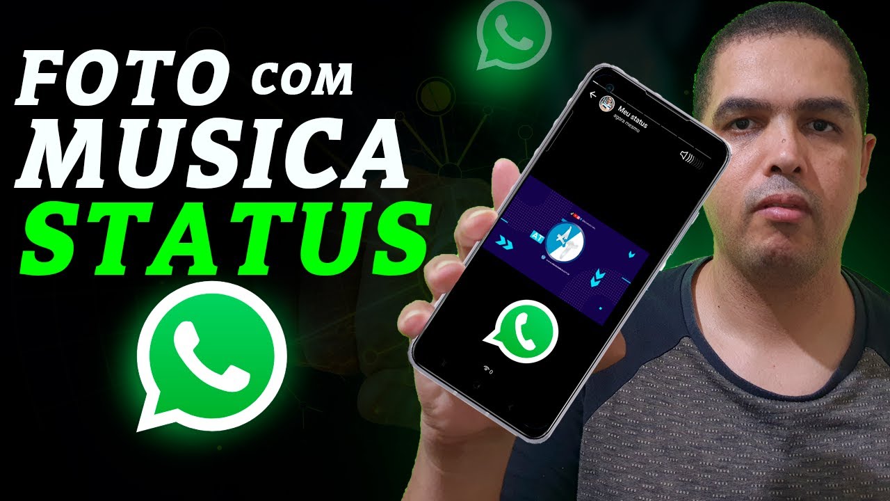 Como Postar Foto com Musica no Status do Whatsapp - YouTube