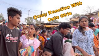 Crazy Reaction With Cute Girls Mele Me Full Enjoy Nagesh Vlogs 007