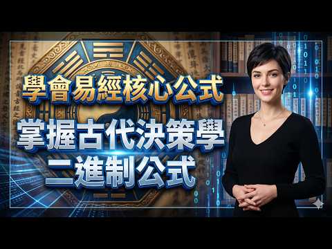 想學會易經，記住1個核心公式+8個變量，萬物皆在掌握中！｜放下64卦的死記硬背，掌握古代決策學的二進制公式！ 易經不提供註定的命運，它揭示你所在時空的「勢」，並將「趨吉避凶」的選擇權，永遠把握在手上
