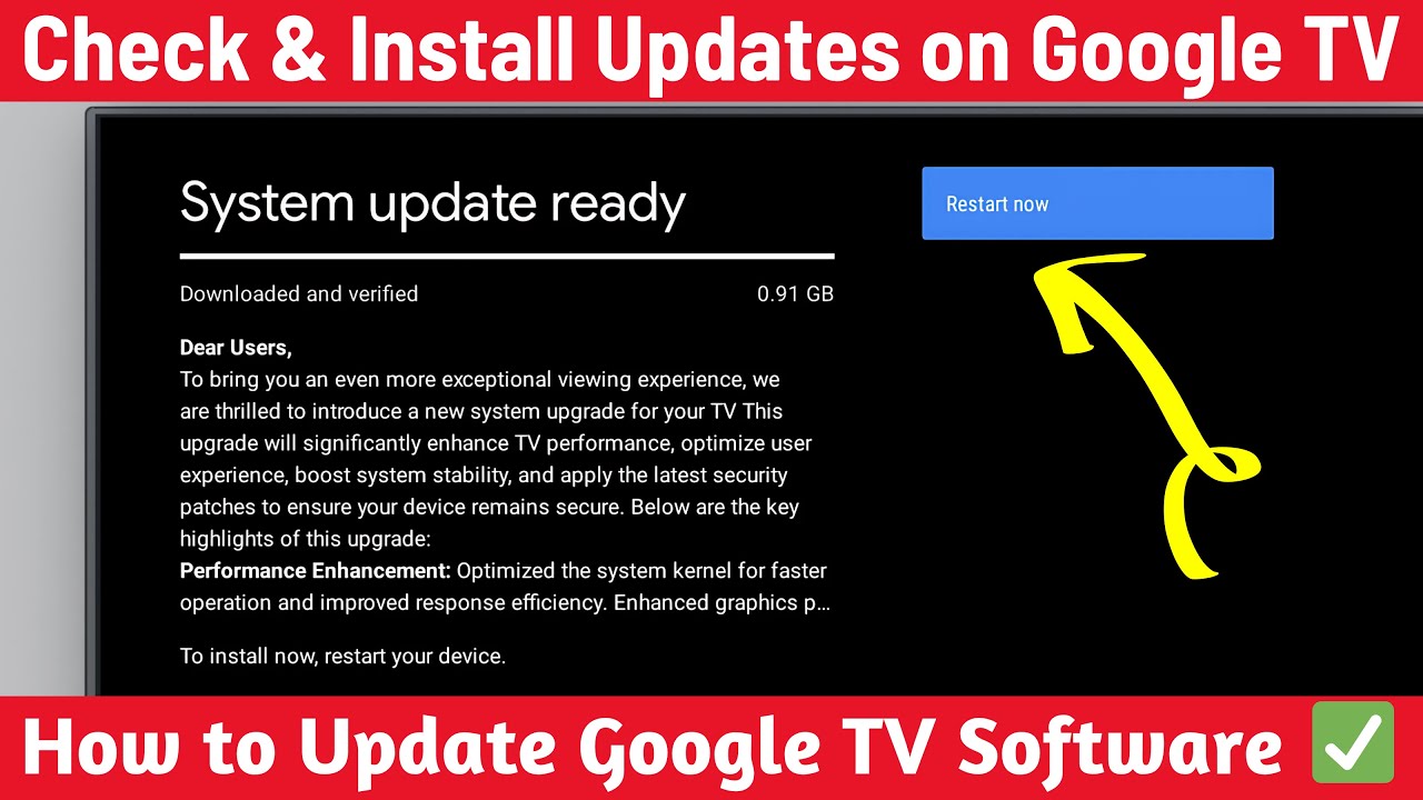 How to Update Any Google TV | Boost Performance Instantly - Google TV ...