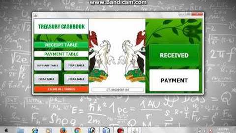 TREASURY CASHBOOK USING JAVA NETBEANS