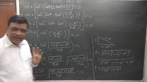XII MATHS RBSE EXERCISE 2.1 Question 23 Inverse Circular Function, step to step solution