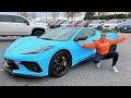 TAKING DELIVERY OF THE FIRST AND ONLY "RAPID BLUE" C8 CORVETTE!!!