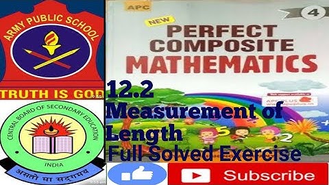 Class 4 Army/Cbse full solved Exercise 12.2 of Chapter-12 Measurement of Length