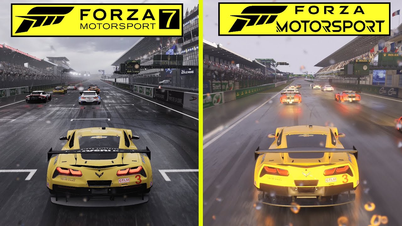 Forza Motorsport 2023 vs Forza Motorsport 7 Comparison Shows Visual  Improvements