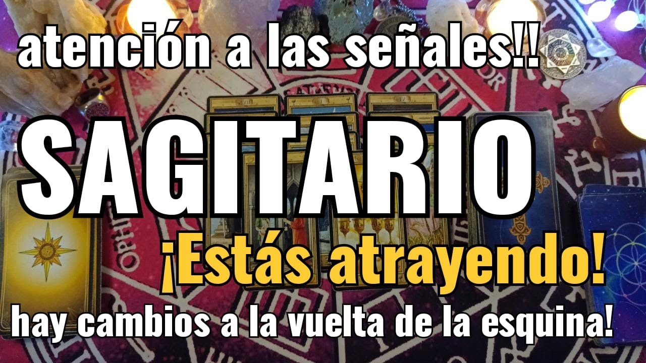 SAGITARIO HOY! HOROSCOPO SEMANAL! TAROT CON TU ENERGIA ATRAES! TODO EN ...
