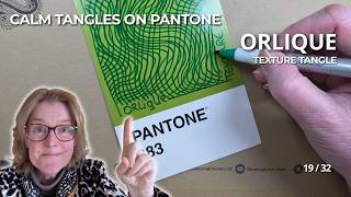 Orlique - Zentangle beginners texture pattern 19 / 32 – for your small creativity reset