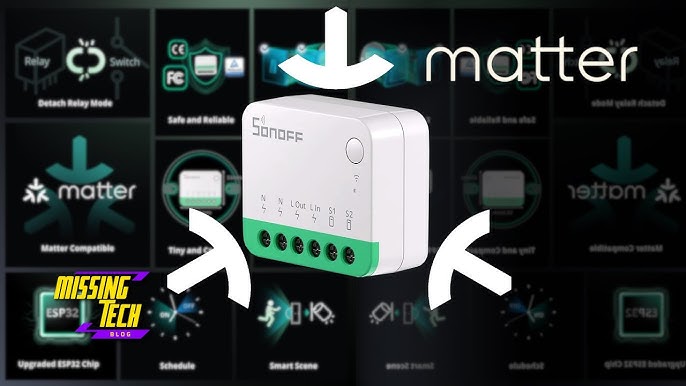 SONOFF MINIR4M WiFi Smart Licht Schalter Matter kompatibel App