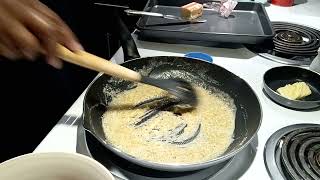PT. 1  1st Time Video Cooking Breakfast 🍳 Sausage Gravy Biscuits Eggs 🥚 W/ Honey Dew Melon 🍈🤤😋