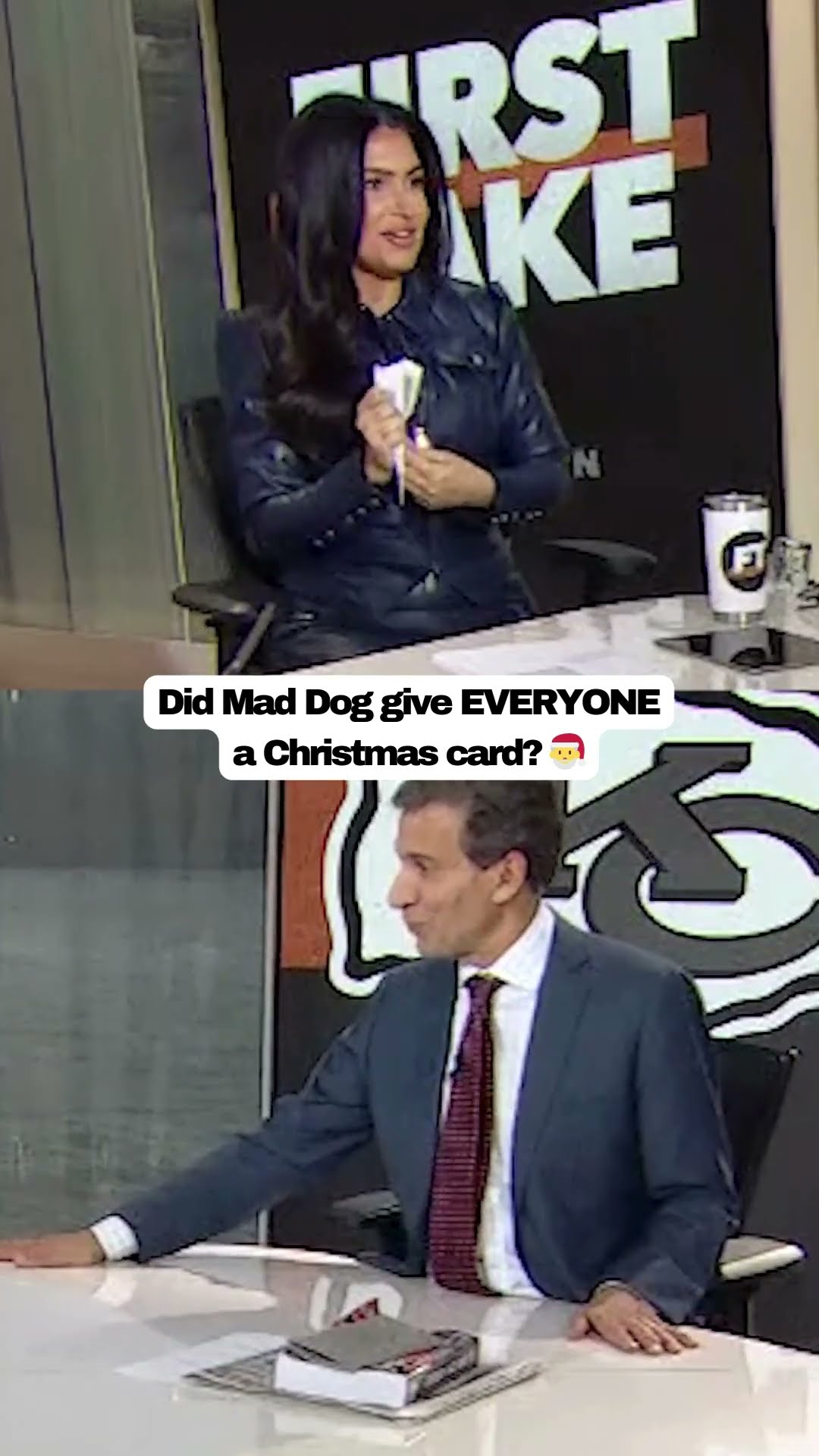Stephen A., Jeff Saturday \u0026 Molly ALL got Christmas cards from Mad Dog ?
