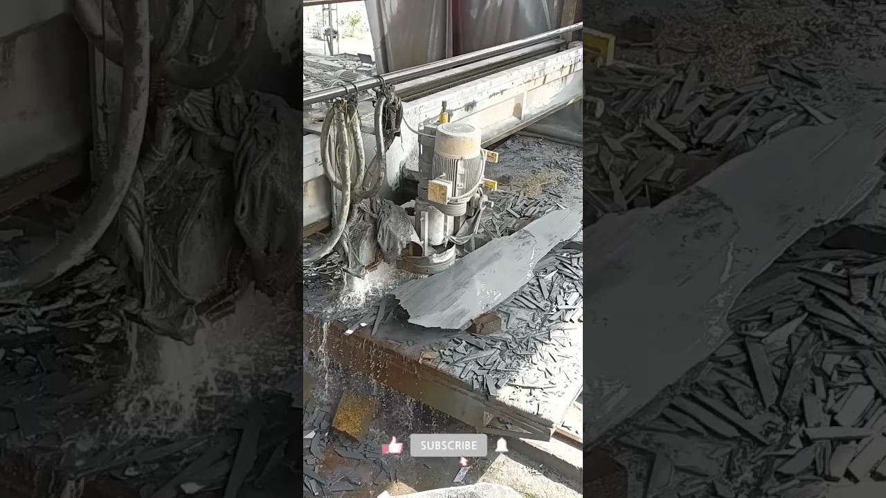 Granite Stone 🪨 Block Process & Plate Resize Cutting | Factory Step Guide