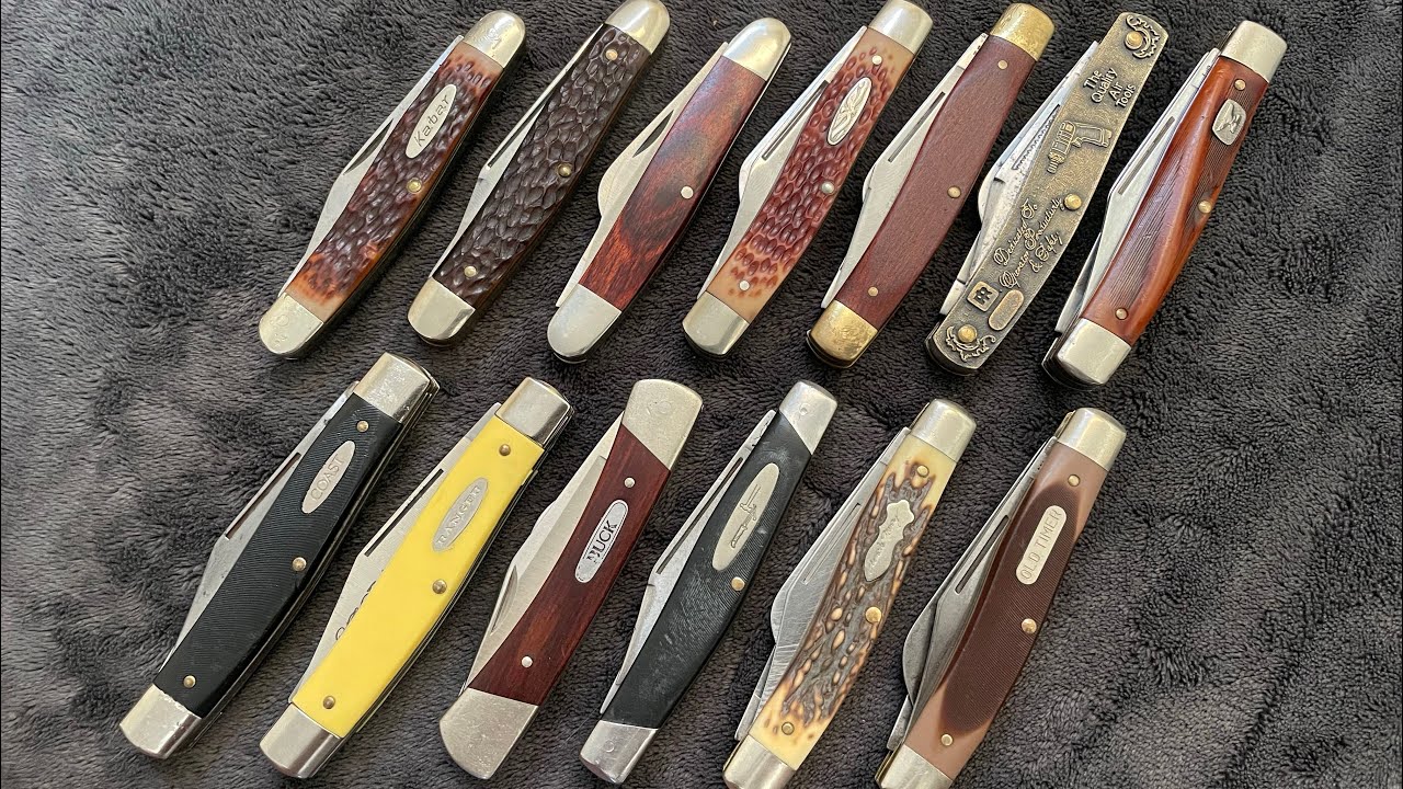 13 USA made LARGE Stockman Knives 