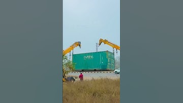 Loading a container #viral #trending #viralshort #trendingshorts #automobile #working #viralvideo