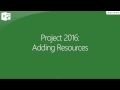 MS Project 2016 - Adding Resources