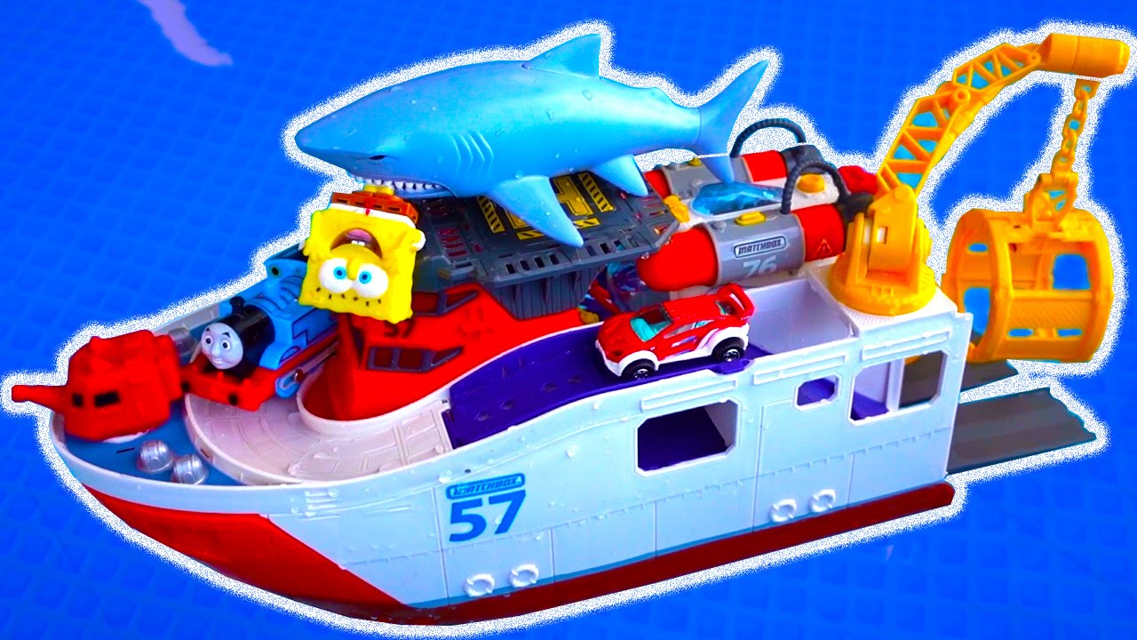 shark rescue boat toy