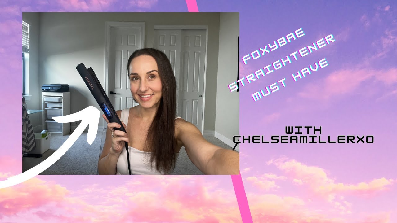 FoxyBae Flat Iron Hair Straightener Sleek 1.75" Wide Plate 