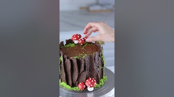 Making Another Nature Cake🍄 #cake #shorts #baking