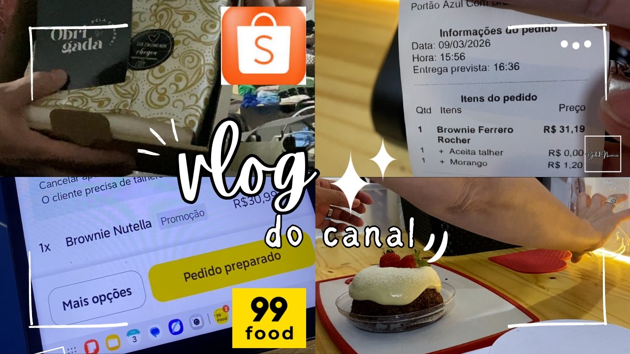 Vlog de vendas do Ifood /  Shopee / E primeiro pedido na 99FOOD
