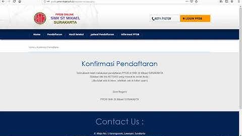PPDB SMK St. Mikael Surakarta