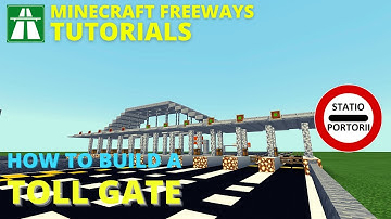 Minecraft freeway TUTORIAL: how to built a TOLL GATE #2