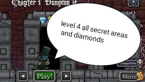 magic rampage level 4 || chapter 1 dungeon 4 all secret areas and diamonds #magicrampage