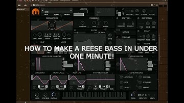 How to make a reese bass in less than one minute using helm!