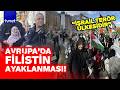 Almanlar Gazze için sokaklarda haykırdı:  "İsrail çocukları yakıyor, Almanya destek veriyor"
