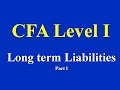 Cfa level i long term liabilities parti