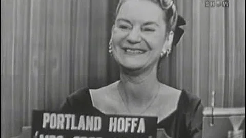 What's My Line? - Portland Hoffa [Fred Allen's wif...