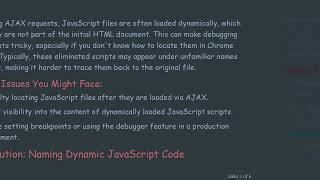 How to Debug JavaScript Loaded via AJAX Requests in Chrome DevTools