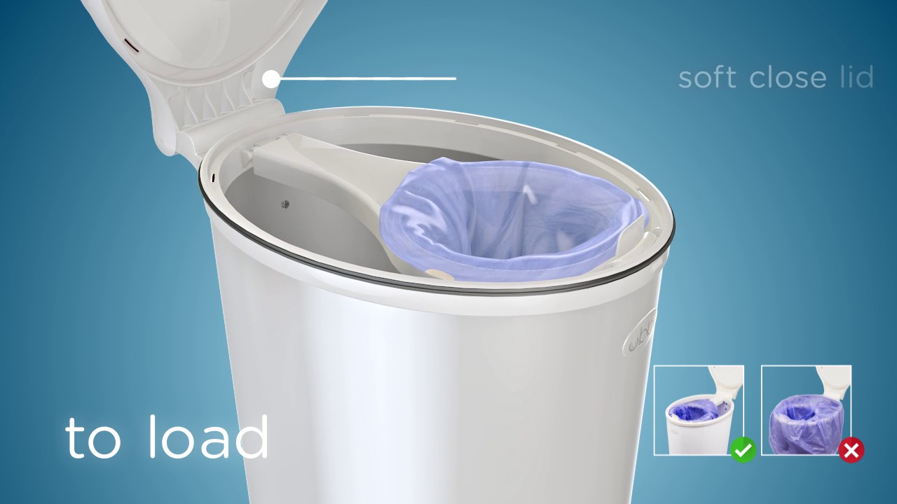 PurePail Go Secchio Pannolini Portatile: Controllo Odori Senza Profumo, Salvaspazio Per Viaggio - 2