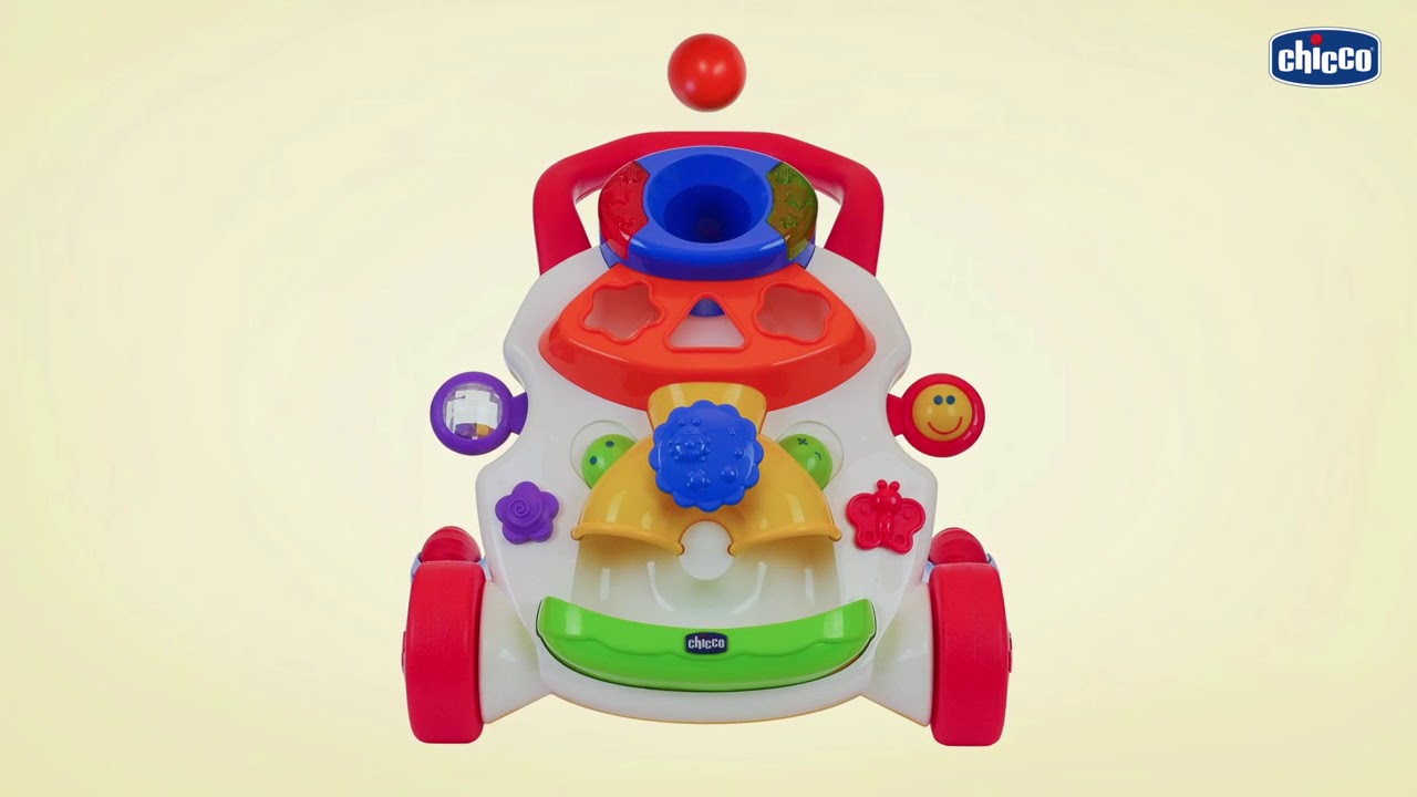 Ходунки-каталка Chicco Первые шаги 2 в 1 (online-shop.by)