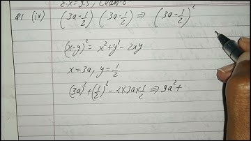 (3a-1/2) (3a-1/2) | Class 8 Ex 9.5 Q1 (iv)