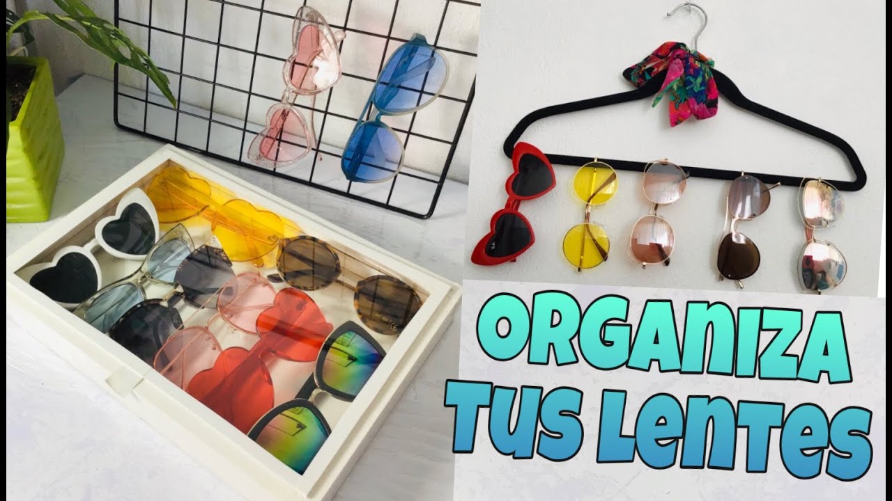 Cinco proyectos DIY para una casa organizada  Organizador de gafas de sol,  Decoración de unas, Ideas de organización de la casa