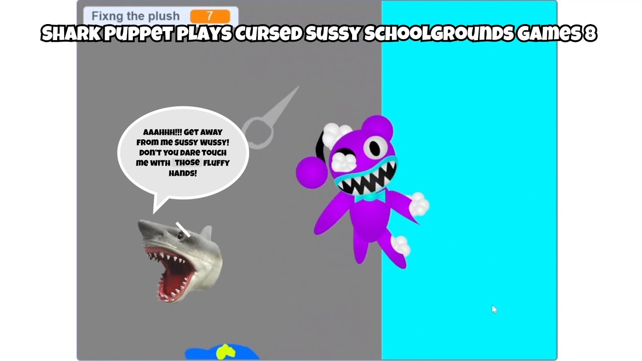 SB Movie: Shark Puppet играет в Cursed Sussy Schoolgrounds Games 8!
