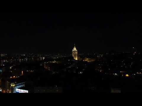 Galata Kulesi Mavic Air 2 Gece Çekimi