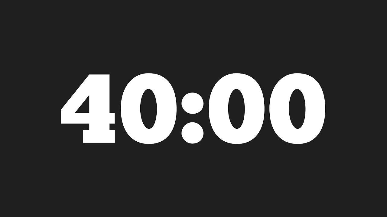 40 minute timer youtube