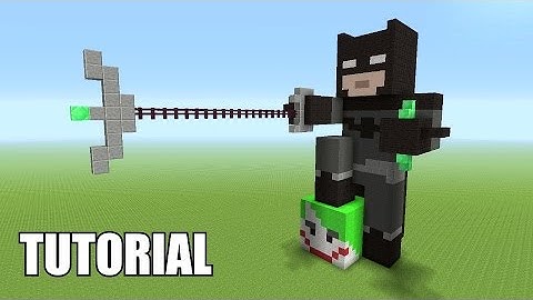 Minecraft Tutorial: How To Make A BATMAN Statue!! (Batman V Superman)