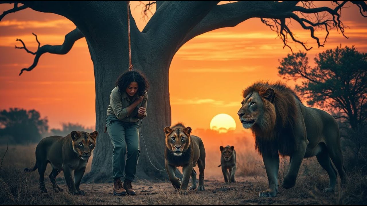 Oroszlánok fedezik fel a fához kötözött vadőrnőt... - Ami ezután történt, az megdöbbentő!
