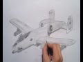 How to draw: Drawing A-10 Warthog ground attack plane part 2